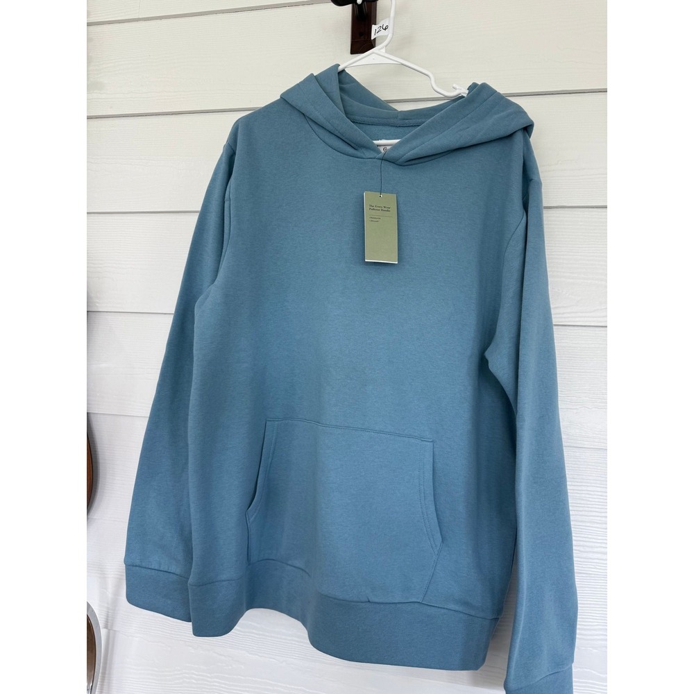 #A- 054- Goodfellow & Co Mens Every Wear Pullover Hoodie Blue Ultra Soft Fleece